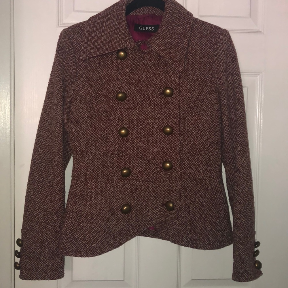 Burgundy Guess Coat
